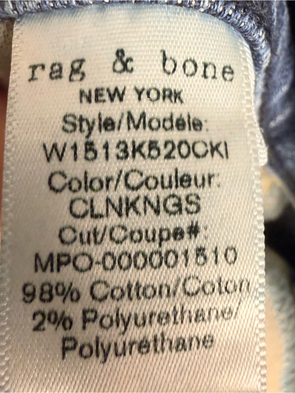 rag & bone | High-Rise Skinny Jeans in Dark Blue Wash | Sz 27 - Picture 7 of 11